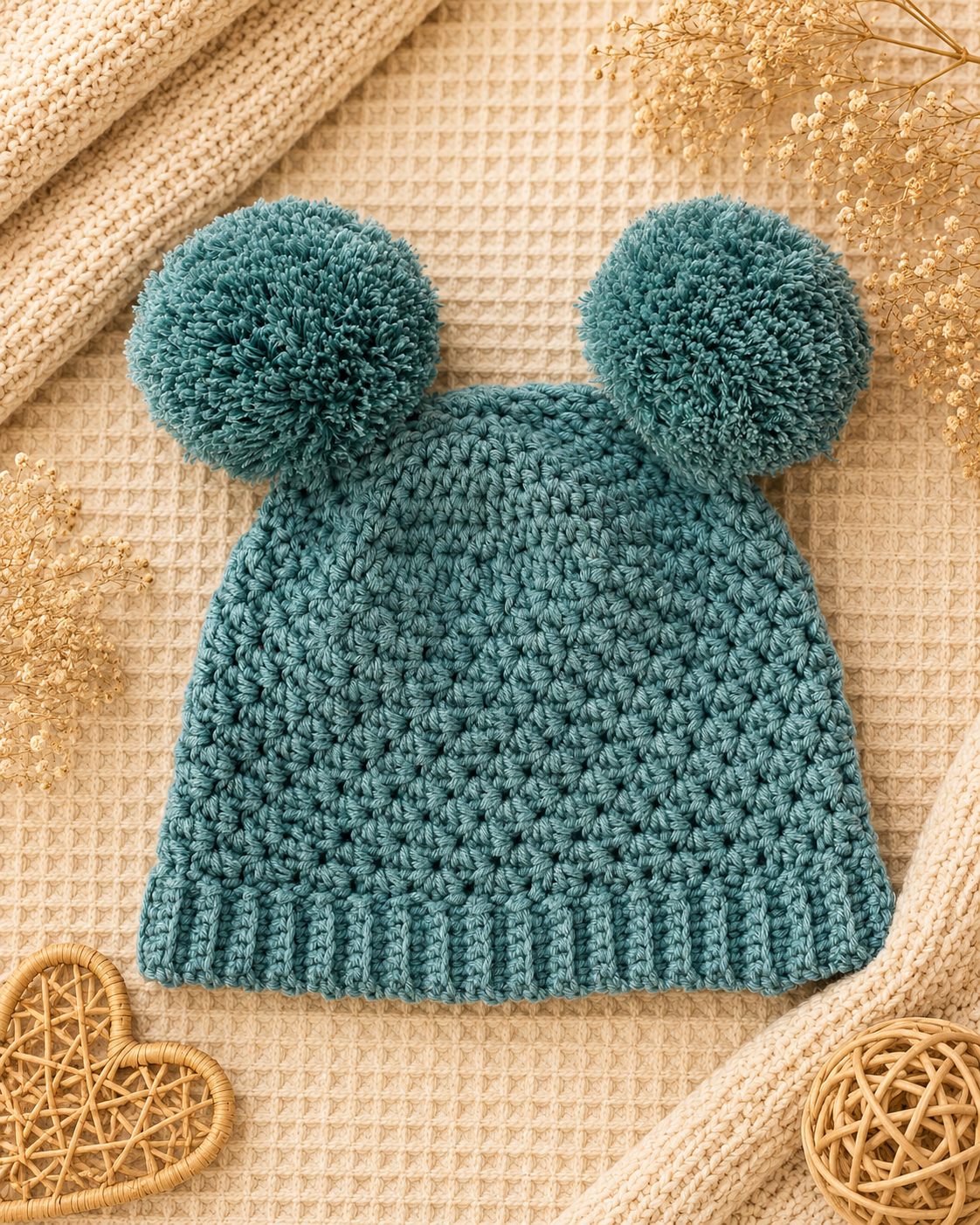 Hekla lue med dusk | Buttercup seafoam