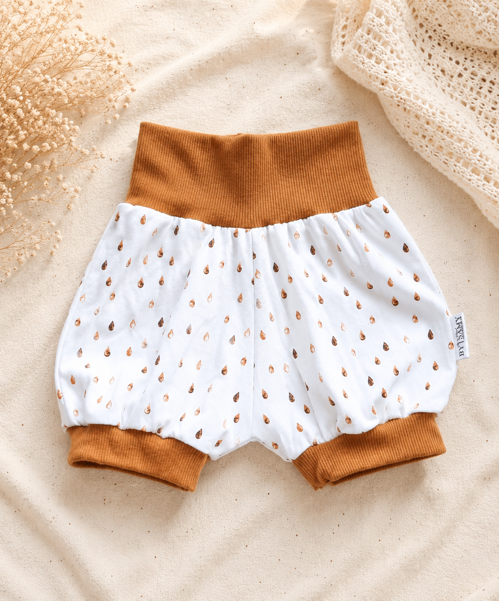 Shorts | Cognac raindrops