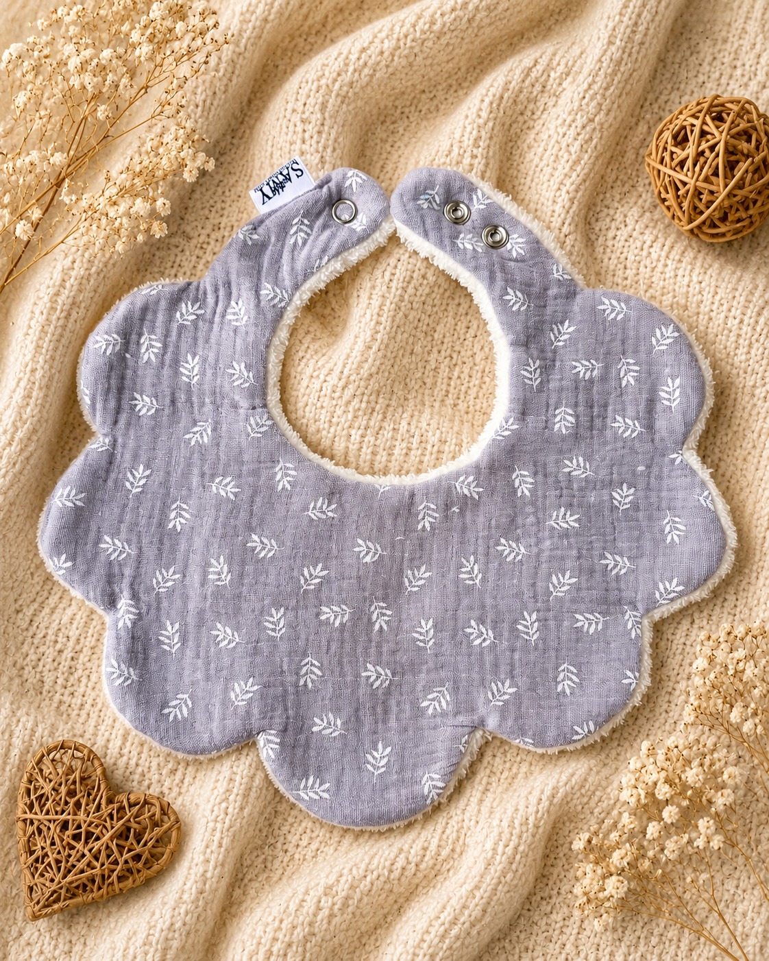 Scallop smekke | Grey leaf