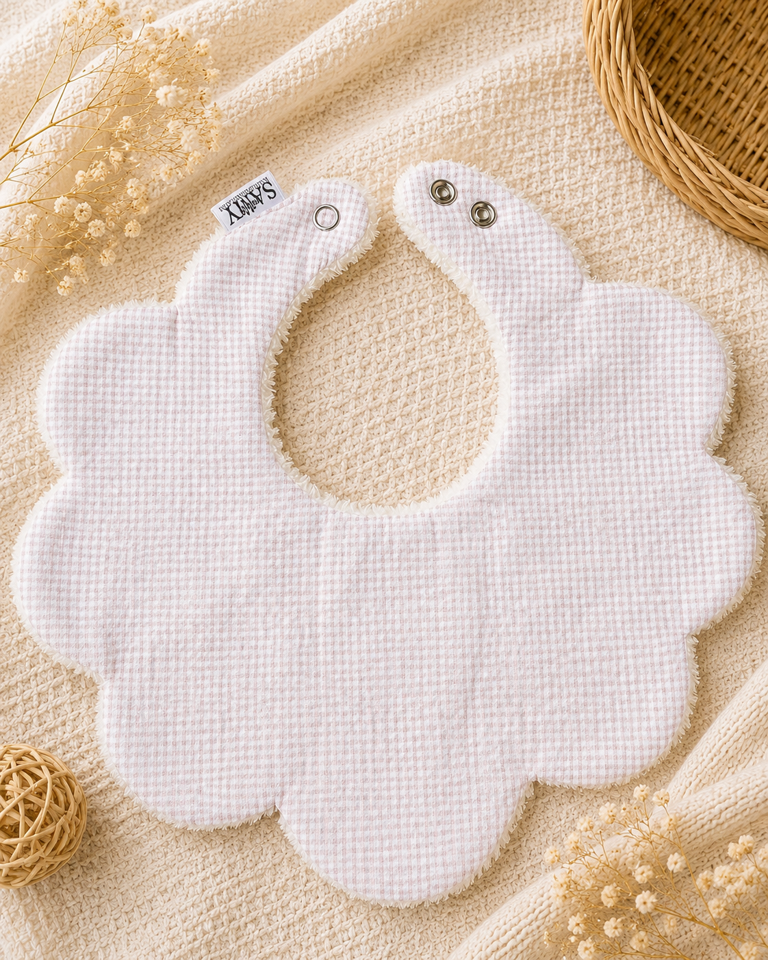 Scallop smekke | Beige striper